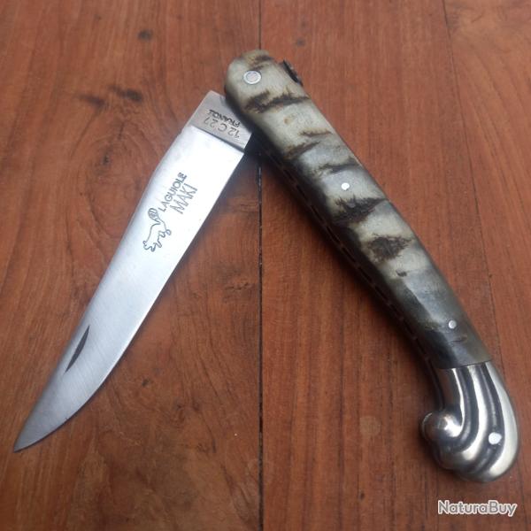 Rare Couteau R�gional OC�AN LAGUIOLE MAKI  Manche en Corne de B�lier