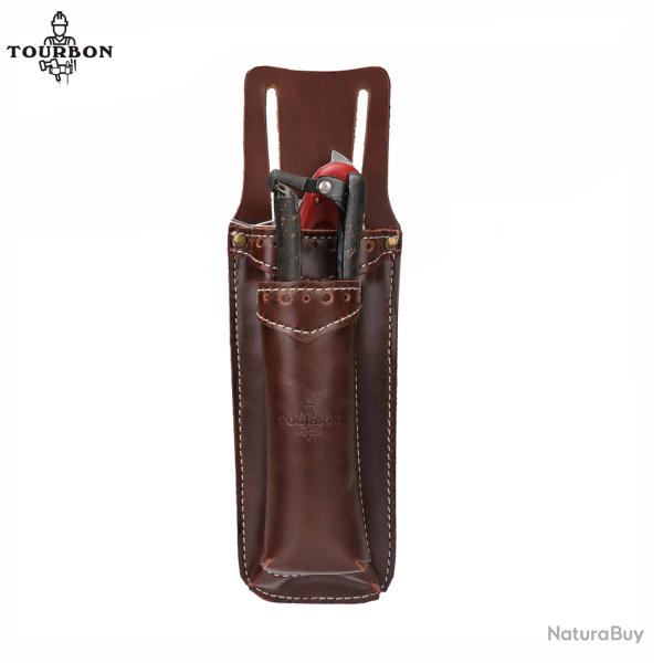Tourbon-�tui marron avec boucle de ceinture LIVRAISON GRATUITE