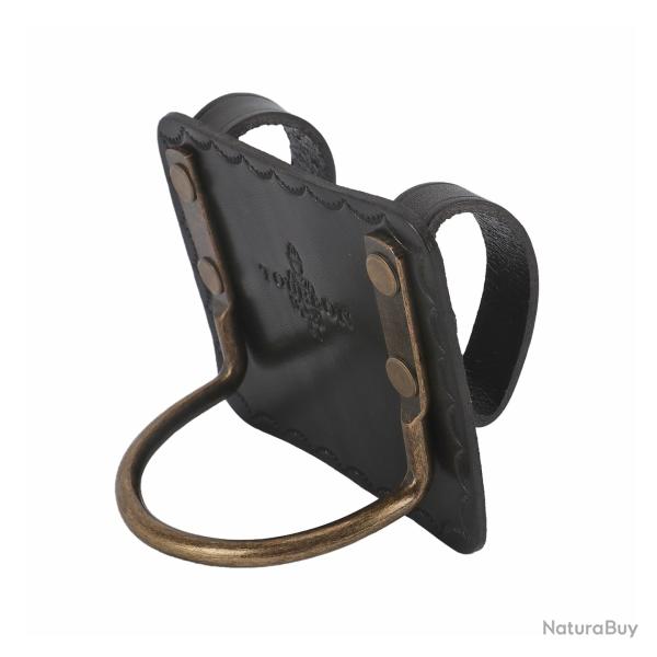 Tourbon-Porte-outil robuste en cuir v�ritable avec boucle en acier-*Black LIVRAISON GRATUITE