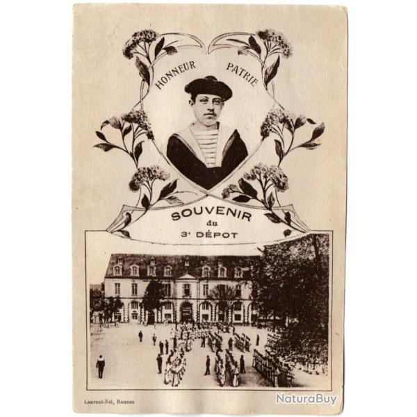 CPA - Marine Militaire - HONNEUR PATRIE SOUVENIR DU 3e D�P�T N�1650