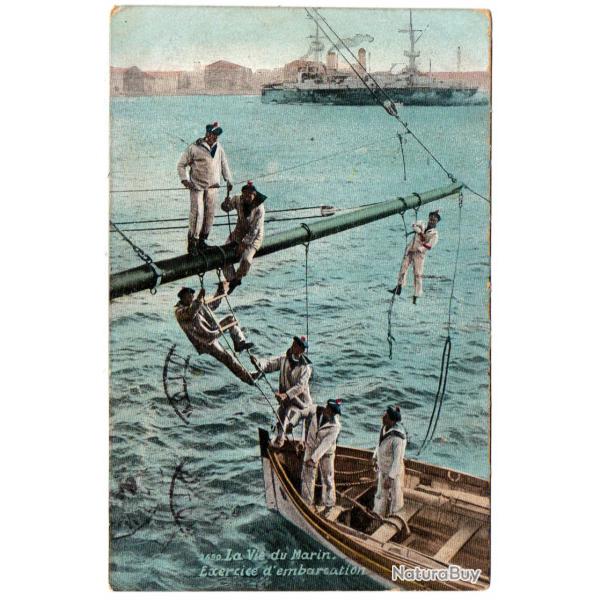 CPA - Marine Militaire - LA VIE DU MARIN Exercice d'embarcation N�1653