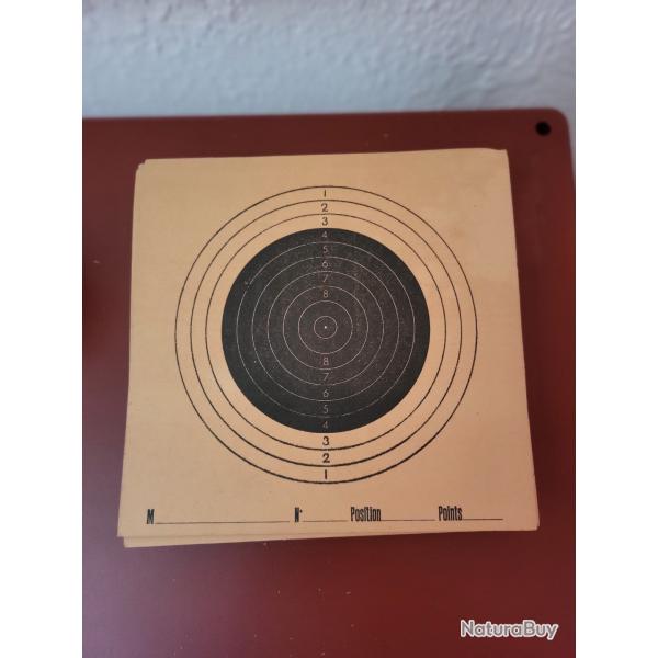45 cibles 21x21 cm en carton