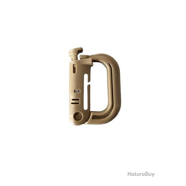 Mousqueton tactique Grimlock Beige/TAN x1 - Livraison Gratuite