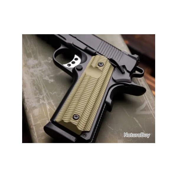 VZ Grips G10 - 1911 Alien full size grips - Armu Green - ambidextre