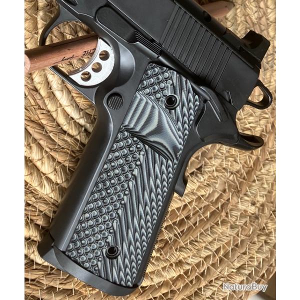 VZ Grips G10 - 1911 Operator II - full size  - Black Grey - ambidextre