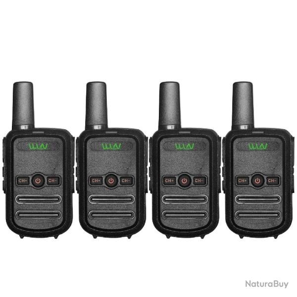 Talkie-walkie WLN KD-C52 UHF 16 canaux - 4 pcs