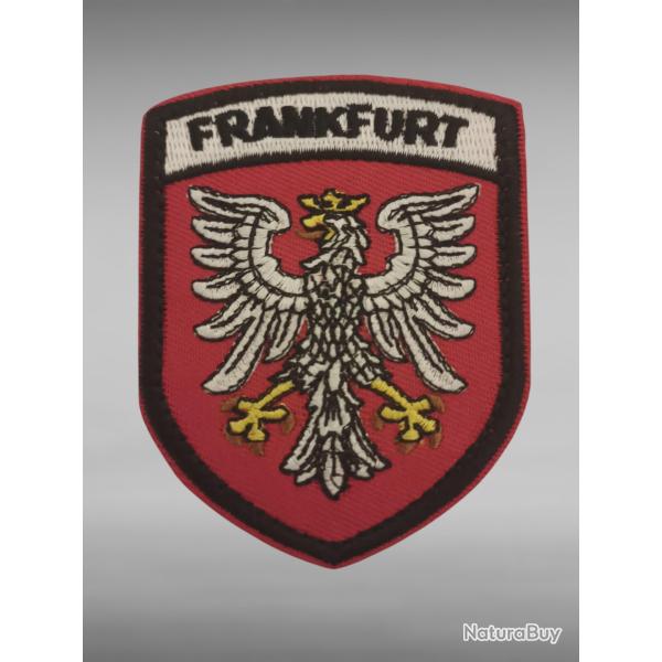 CUSSON EMBLEME VILLE FRANKFURT - PATCH EMBLEME POLICE LOCALE BROD 8/7CM