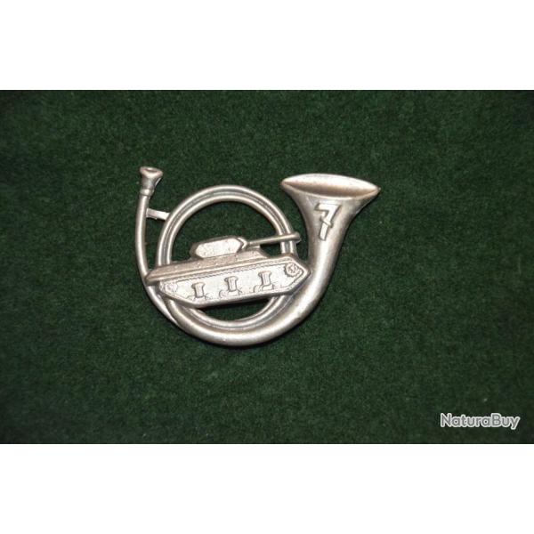 INSIGNE DE BERET 7�RCA-CHASSEUR D'AFRIQUE-CHANTIER DE JEUNESSE AFRIQUE DU NORD-LIBERATION 1943/1945