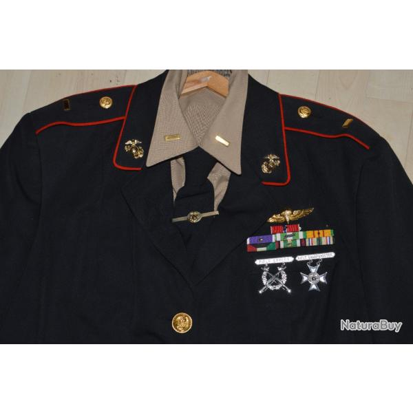 VAREUSE, CHEMISE ET CRAVATE US MARINE'S CORPS-OFFICER USMC