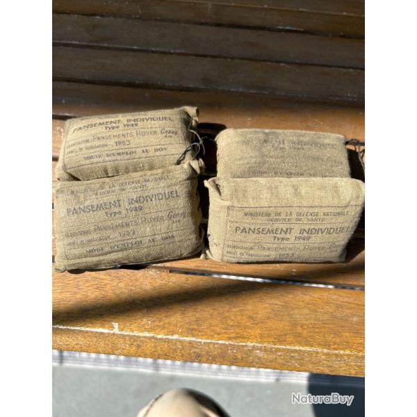 Lot de pansements M49 arm�e fran�aise