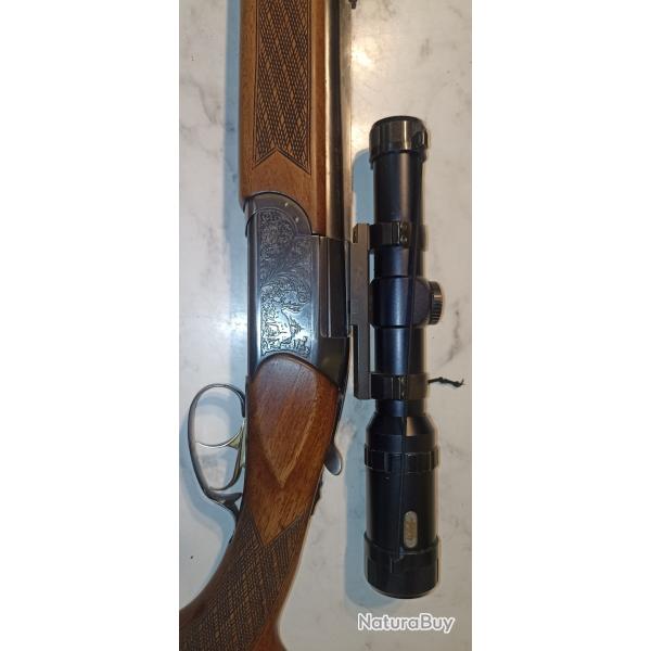 Mixte Brno 502.3 cal 7x65R et 12/70 avec montage et lunette de battue