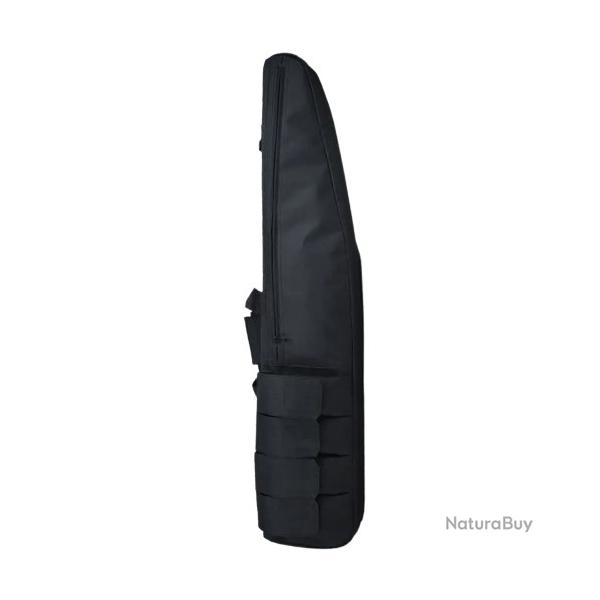 �tui Souple Rembourr� Fusil de Chasse Carabine Sac Tactique Poign�es Bandouli�re Poches Noir 100CM