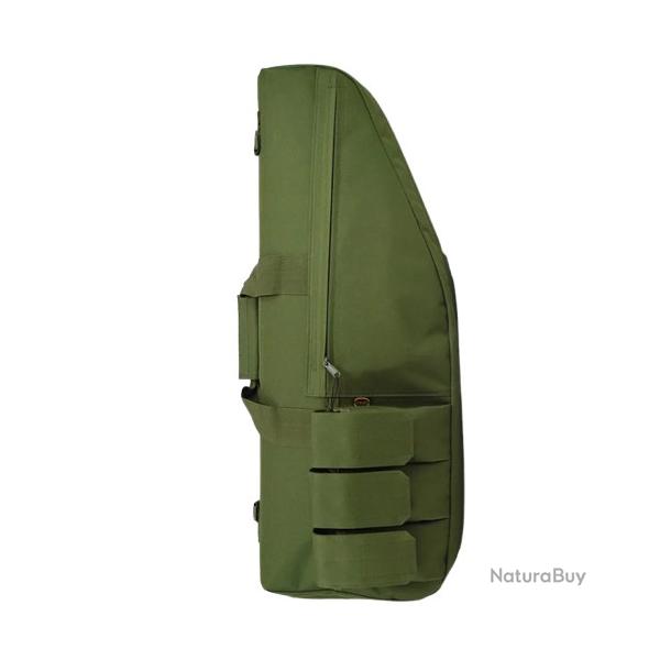 �tui Souple Rembourr� Fusil de Chasse Carabine Sac Tactique Poign�es Bandouli�re Poches Vert 70CM