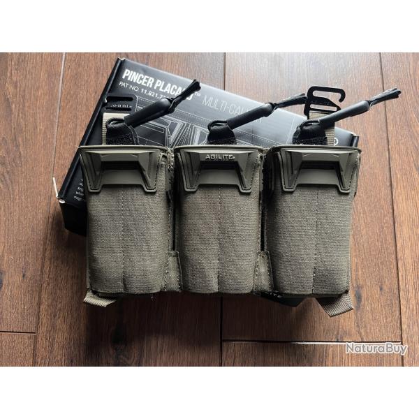 Panneau porte-chargeurs 5.56 Pincer Placard� Agilite Tactical Gear + 3 r�tentions �lastiques
