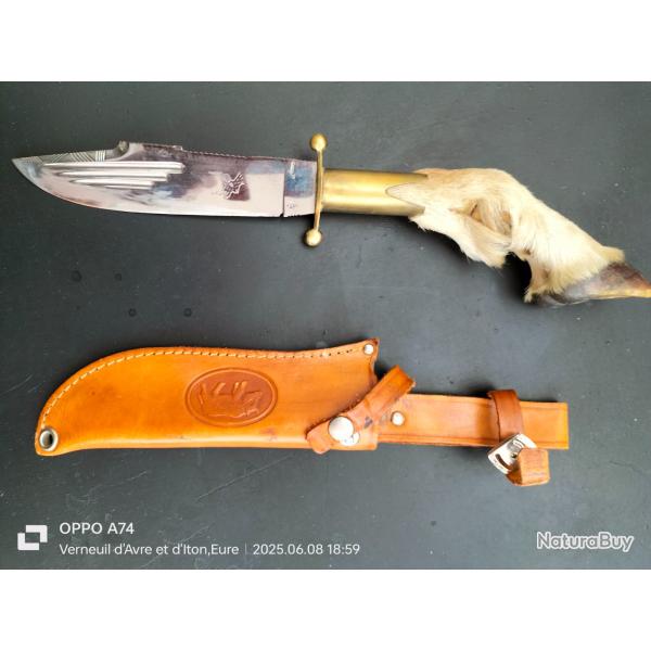Couteau de chasse p�te de chevreuil