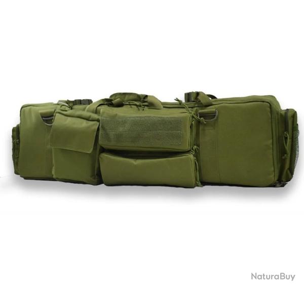 �tui Double Fusil Rembourr� Imperm�able Transport 2 Armes Chasse Tir Sac Tactique + Bretelles Vert