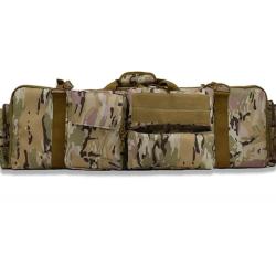 &Eacute;tui Double Fusil 100cm Rembourr&eacute; Imperm&eacute;able Oxford Sac Transport 2 Armes Chasse Tir bretelle Camo