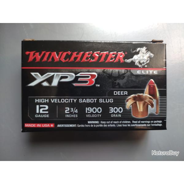 Munitions cal winchester XP3 SLUG