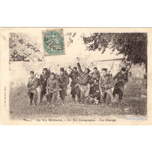 CPA - La Vie Militaire - 10 . En Campagne . - La Charge -N�1721