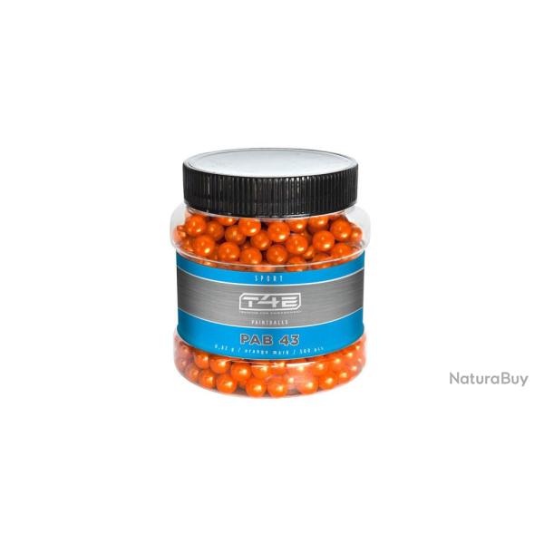 Umarex T4E Sport PAB 43 Paintballs cal. 43 - 500 pi�ces - orange