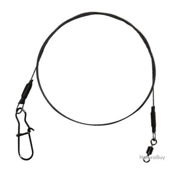 Bas de ligne Fox Rage Strike Point 7 Strand Titanium Leader 14kg par 2 50cm