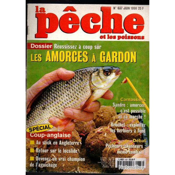 la p�che et les poissons 637 amorces � gardon, sp�cial coup anglaise , brochet, sandre, bijago
