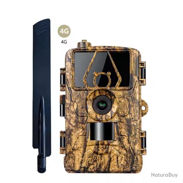 Camra de Chasse 4G LTE 60MP Application Photo 8K Vision Nocturne Infrarouge