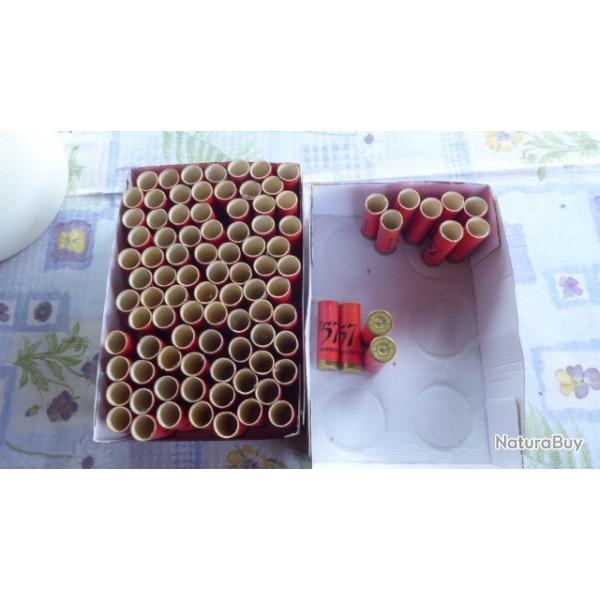 LOT 96 CARTOUCHES ANCIENNES CHASSE CAL 12 A RECHARGER MARTIGNONI  '57 UNIFOCALE