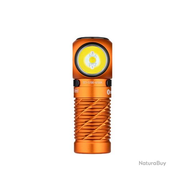 Vente Flash ! - Lampe Frontale Olight Perun 3 Mini Orange - 1250 Lumens - Rechargeable