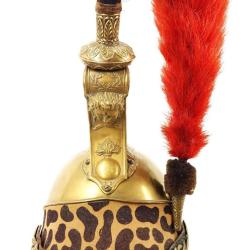 CASQUE TROUPE MODELE 1858 DU 9&egrave; R&Eacute;GIMENT DE DRAGONS 1871 - FRANCE SECOND EMPIRE Bon Collection Franc