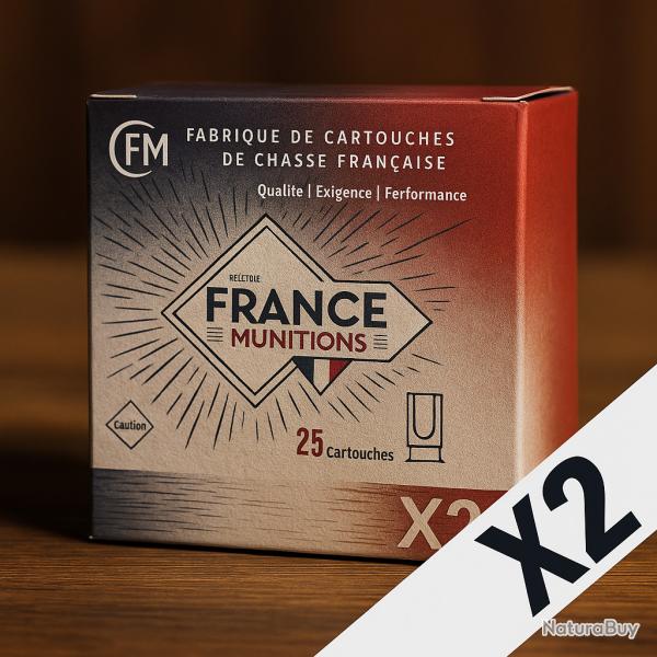 Cartouches Cal.12 France Munition Normale 32g BG Plomb 8 - Bo�te de 50 - PRIX MINI