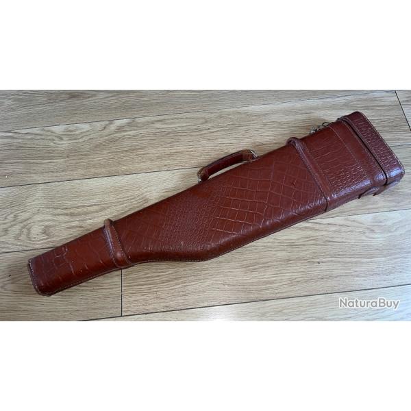 Housse fusil rigide cuir