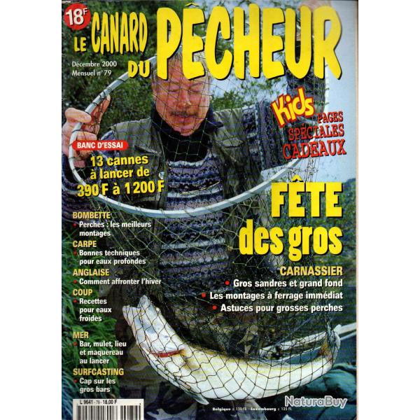 le canard du pecheur 79, bombette, carpe, perches, grande perche, bars, carnassiers