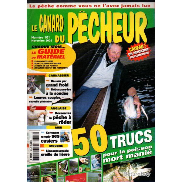 le canard du pecheur 101 , poisson mort mani�, leurres, brochet, paniers langoustes