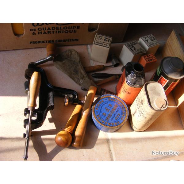 LOT DE RECHARGEMENT CHASSE ANCIEN C12