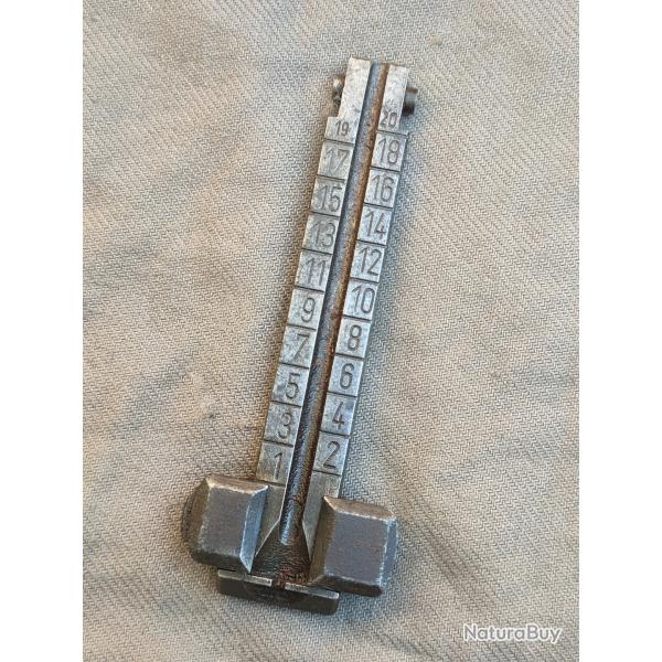 Hausse et curseur de Mauser K98 allemand WW2 98k num�ro 3070