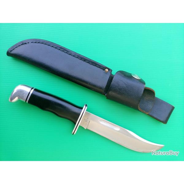 ANCIEN COUTEAU  BUCK  119  U.S.A  AVEC SON  FOURREAU CUIR .