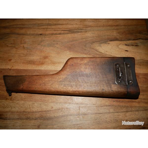 Etui crosse de MAUSER C96 d'origine mod�le civil avec pontet d'accroche de bandouli�re