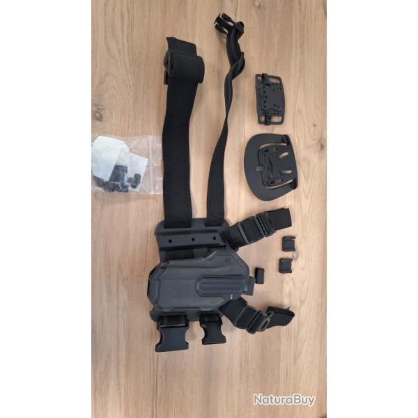 Plaque de cuisse et holster