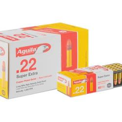 Munitions AGUILA calibre 22LR Super Extra "Grande Vitesse" 40gr - 2.6g x2500 
