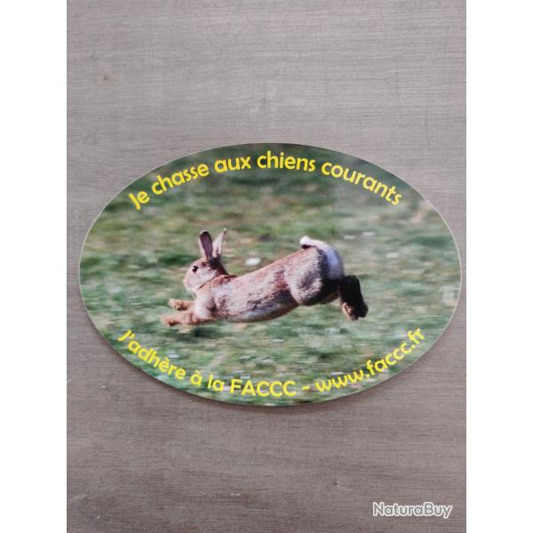 Autocollant chasse lapin