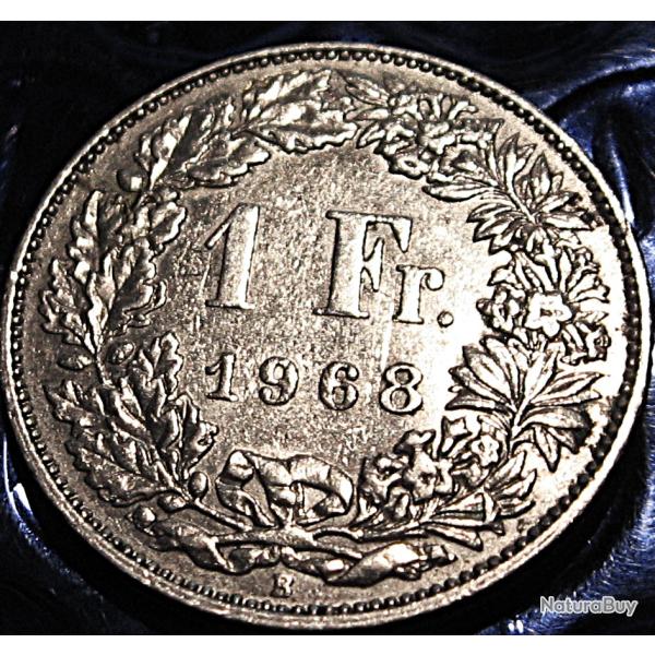 SUISSE  piece de 1 franc 1968 B TTB