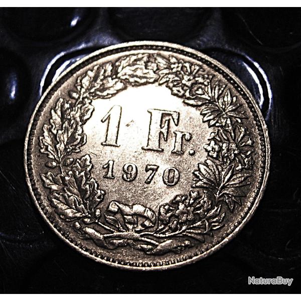 SUISSE  piece de 1 franc 1970 TTB