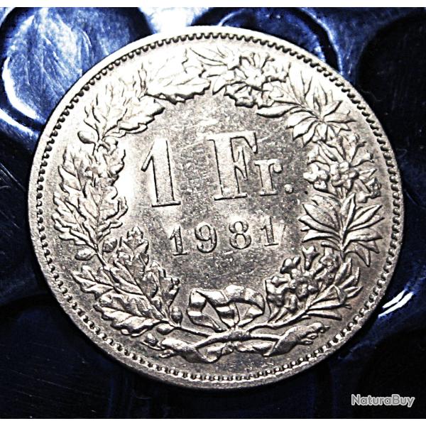 SUISSE  piece de 1 franc 1981 TTB