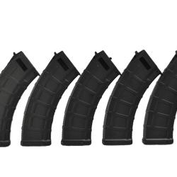 D-Day Boite de 5 Chargeurs AK AEG 7.62 30/140BBs (Noir)