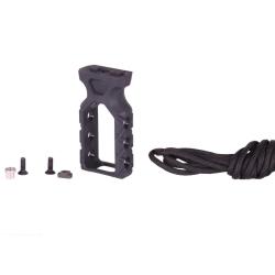 Poign&eacute;e tactique PTG Paracord pour KeyMod et M-LOK (Noir)