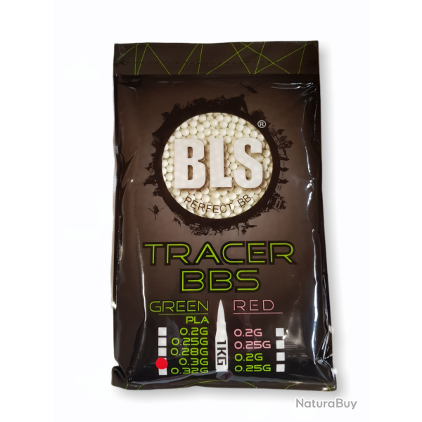 BLS Billes Bio Tra�antes vertes 0.30g (Sac de 1 kg)