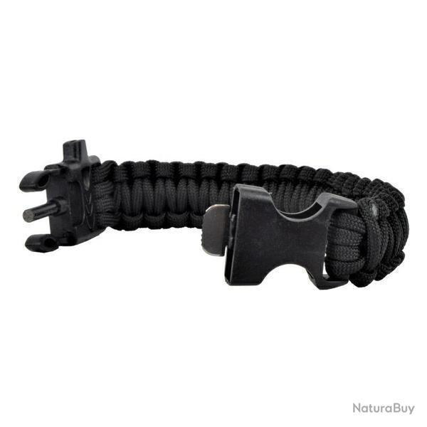 WoSport Bracelet de Survie (Noir)