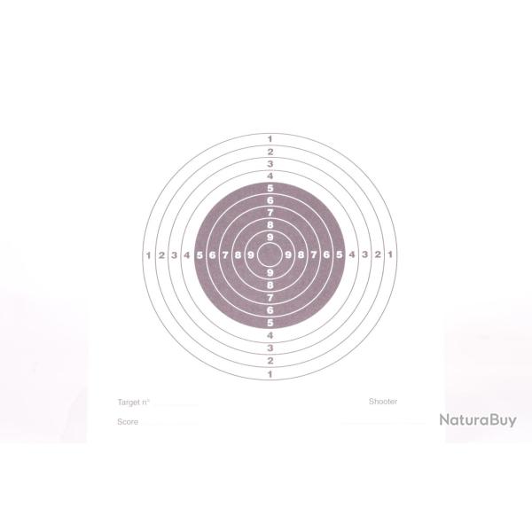 JS Tactical lot de 100 cibles blanches 14x14