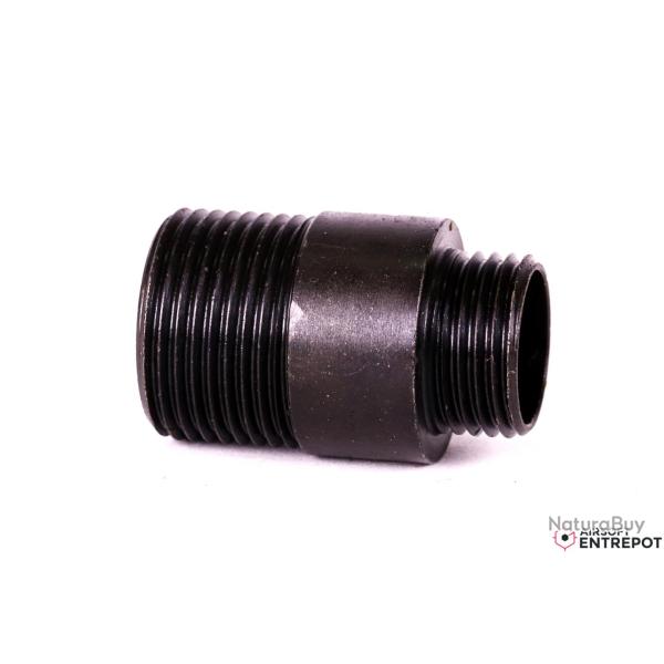 Slong Adaptateur Silencieux Acier 11mm CW vers 14mm CCW (Noir)
